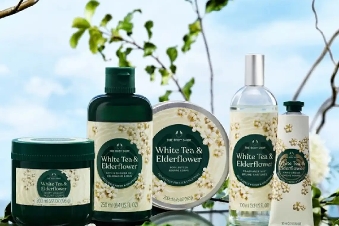 White Tea &amp; Elderflower: Η νέα special edition σειρά της The Body Shop που φέρνει την άνοιξη στο δέρμα σας