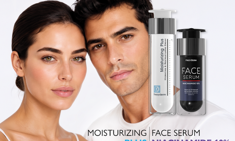 Face Serum Niacinamide 10% & Moisturizing Plus Cream: Ο συνδυασμός για κηλίδες, ρυτίδες και ενυδάτωση μετά το καλοκαίρι